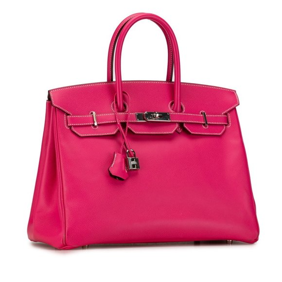 Hermes Birkin 35 Candy Handbag Rose Dirrian Pink Epsom Leather Women's HERMES - Picture 3 of 11